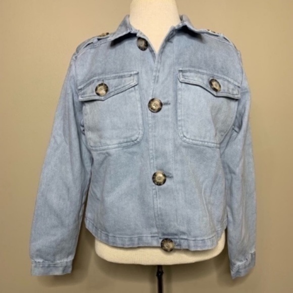 NWT. BAND OF GYPSIES Jean Jacket - Picture 3 of 8